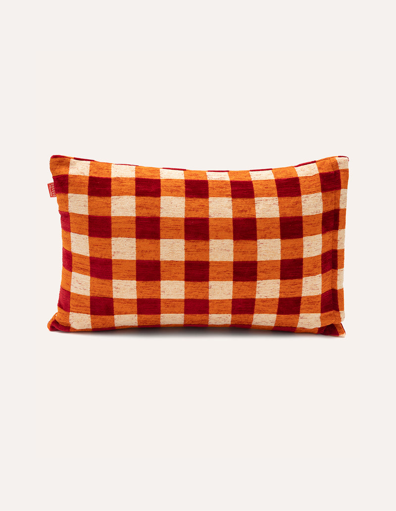 Vichy check interior cushion