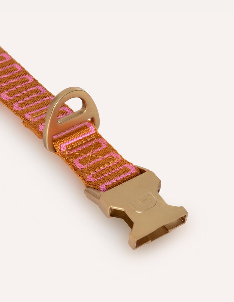 RETRO WAVE COLLAR - RUST/PINK