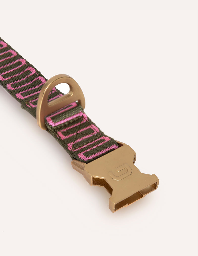 RETRO WAVE COLLAR - GREEN/PINK