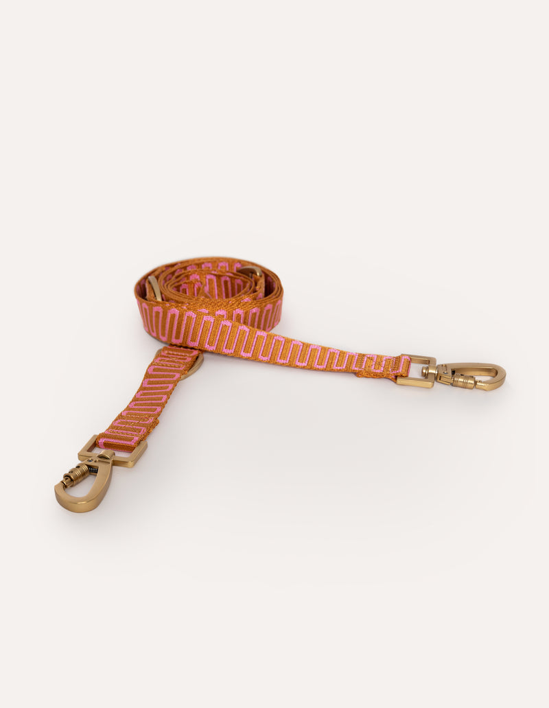 RETRO WAVE LEASH - RUST/PINK