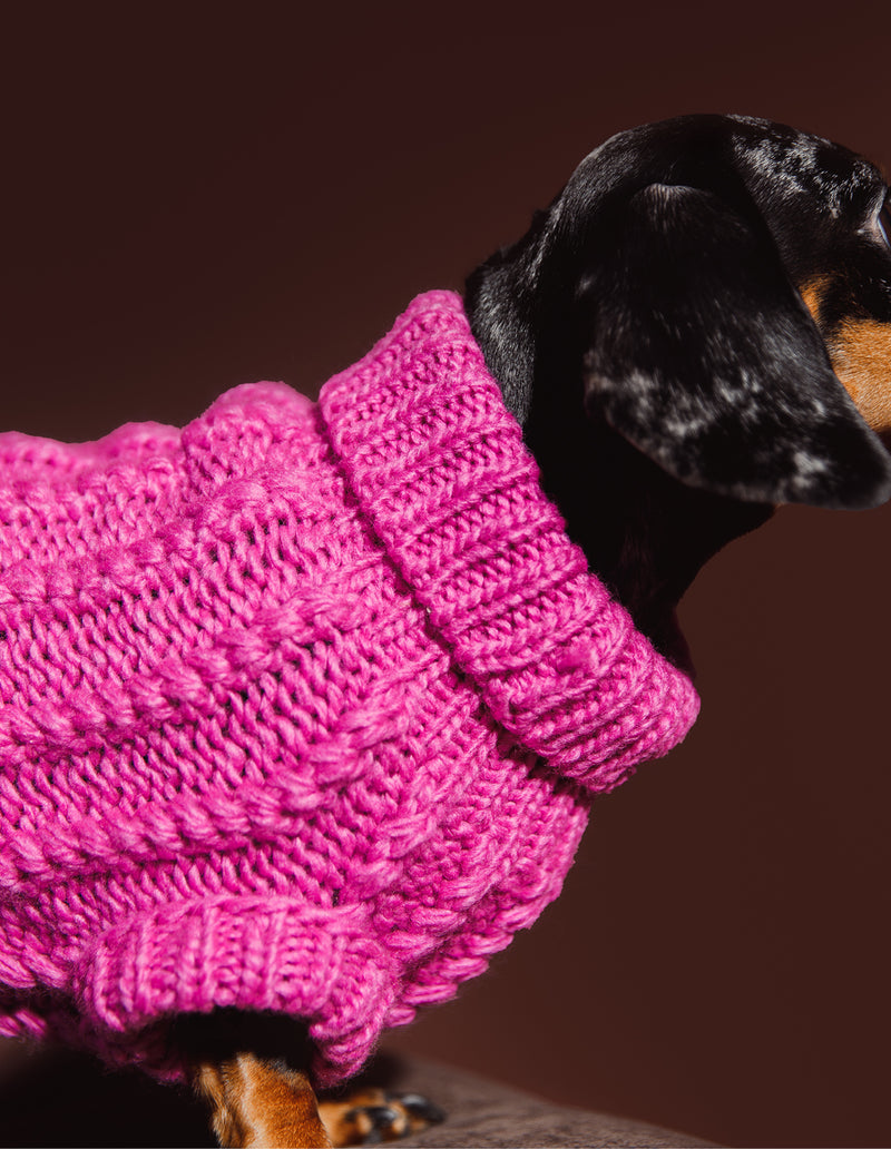 HONDEN SWEATER - ROZE