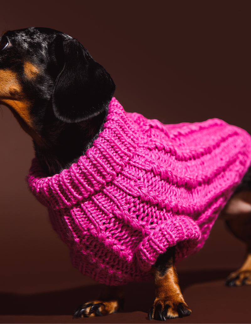 HONDEN SWEATER - ROZE