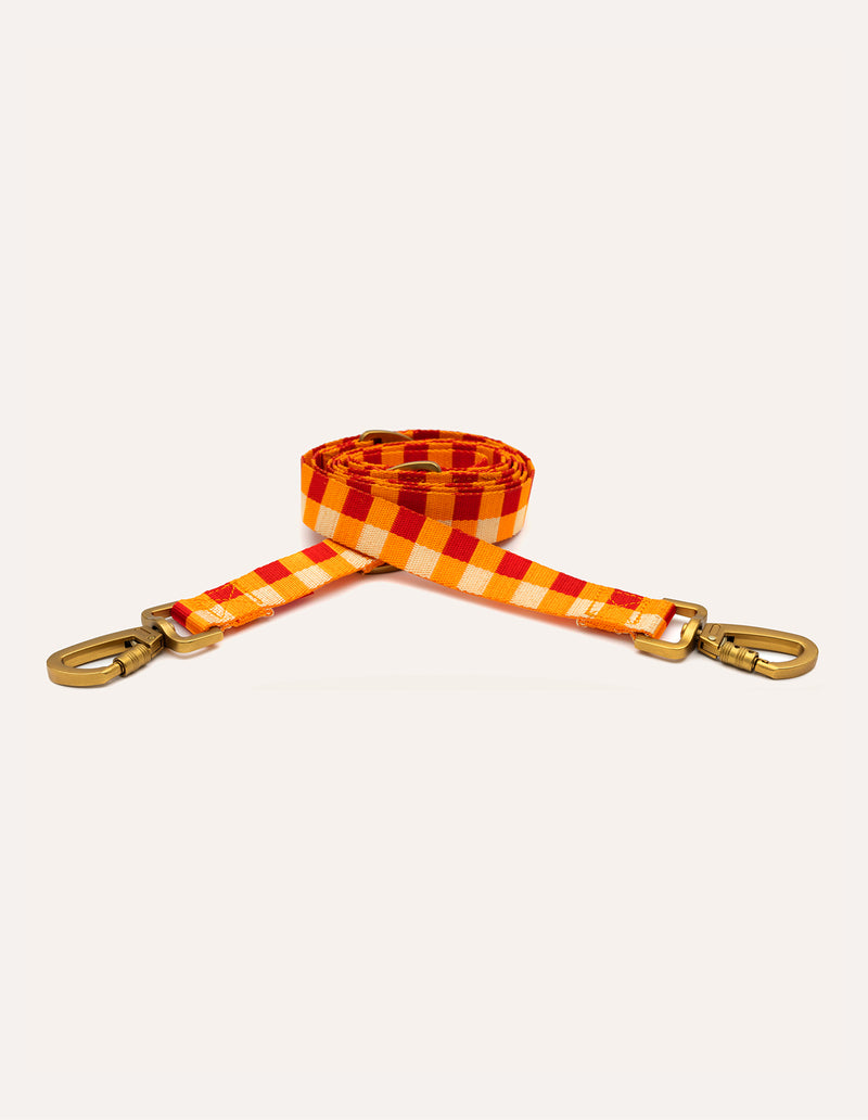 Vichy check leash