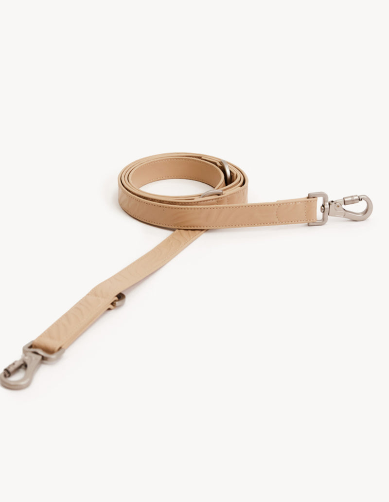 RIEM VAN VEGAN LEER - ZEBRA - BEIGE