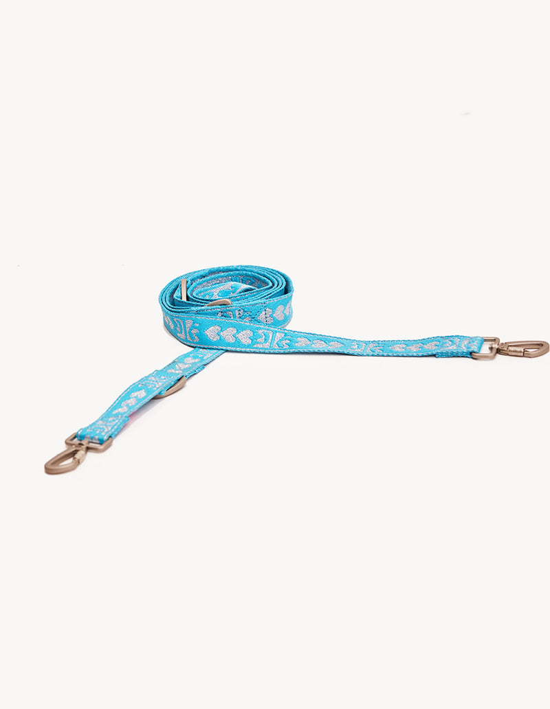 DL LEASH - BLUE / SILVER