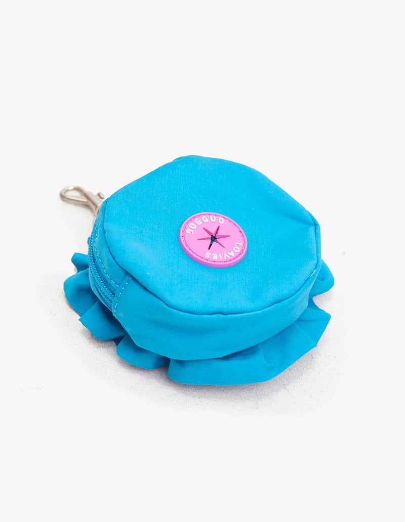 POOPBAG HOLDER - FLOWER - BLUE
