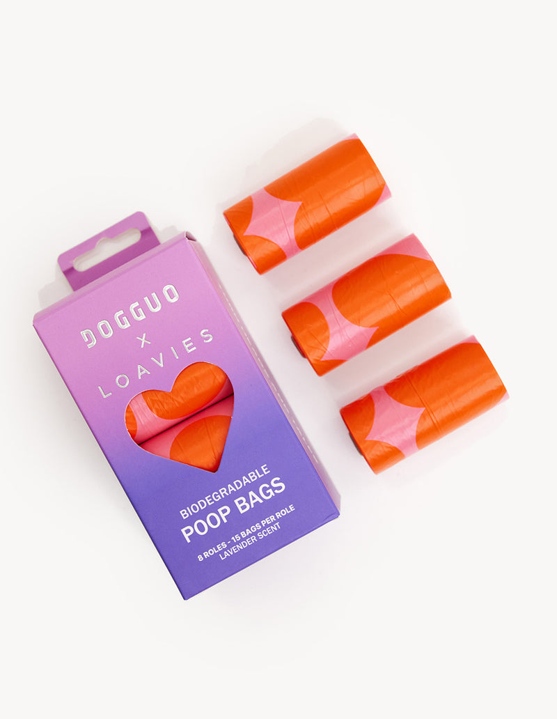 POEPZAKJES HART - ORANJE / ROZE