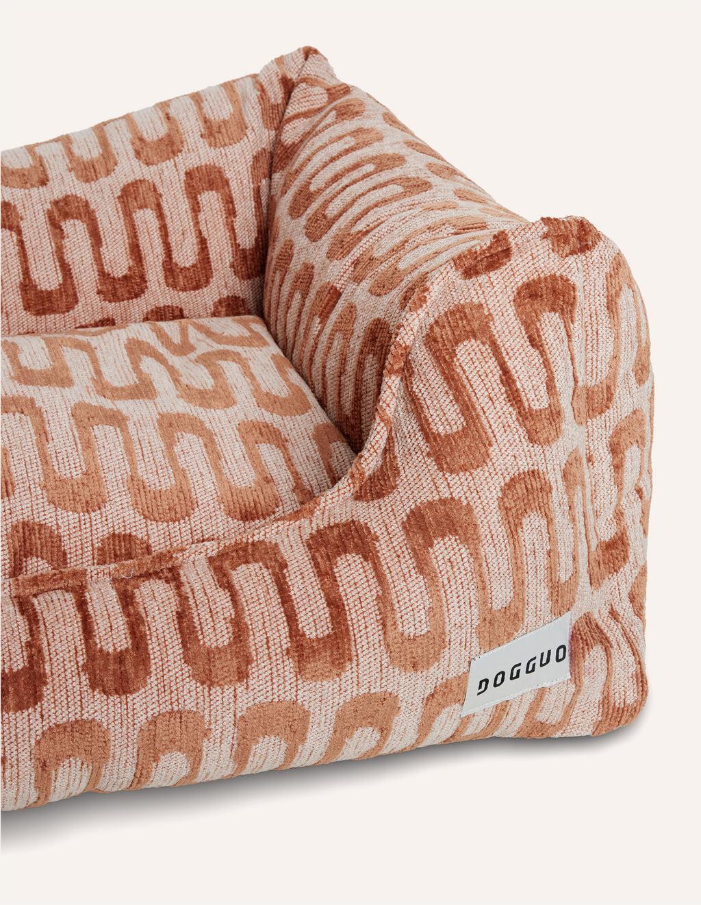 Retro wave sofa dog bed