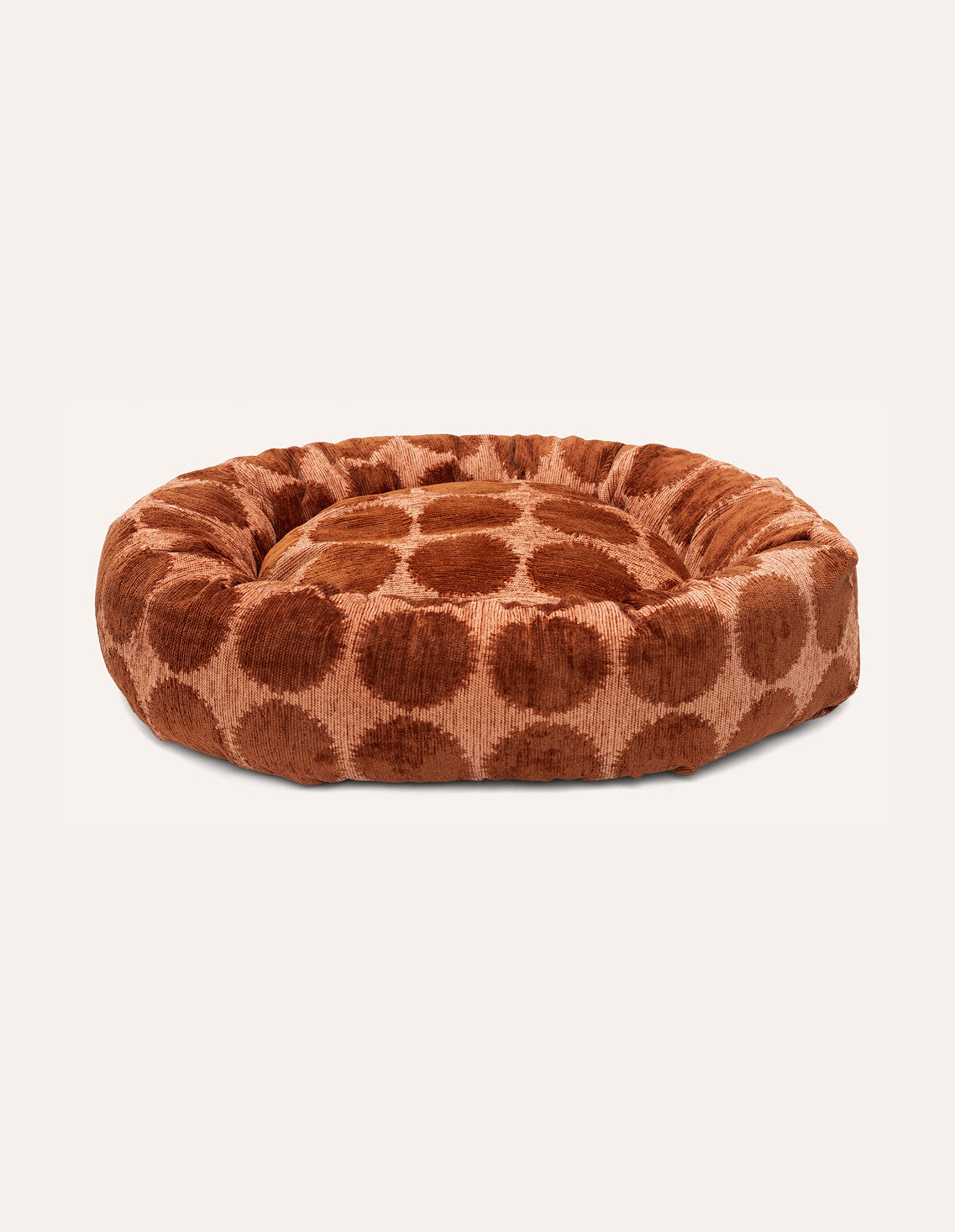 Dot round dog bed