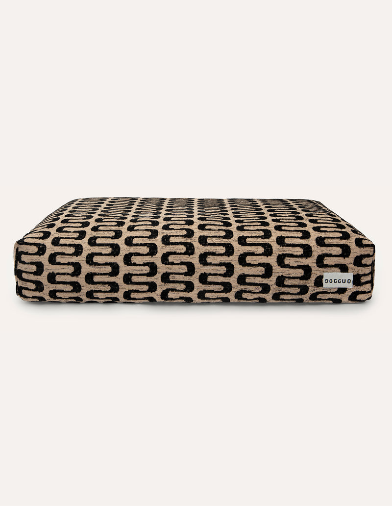 RETRO WAVE BED - BEIGE/ZWART