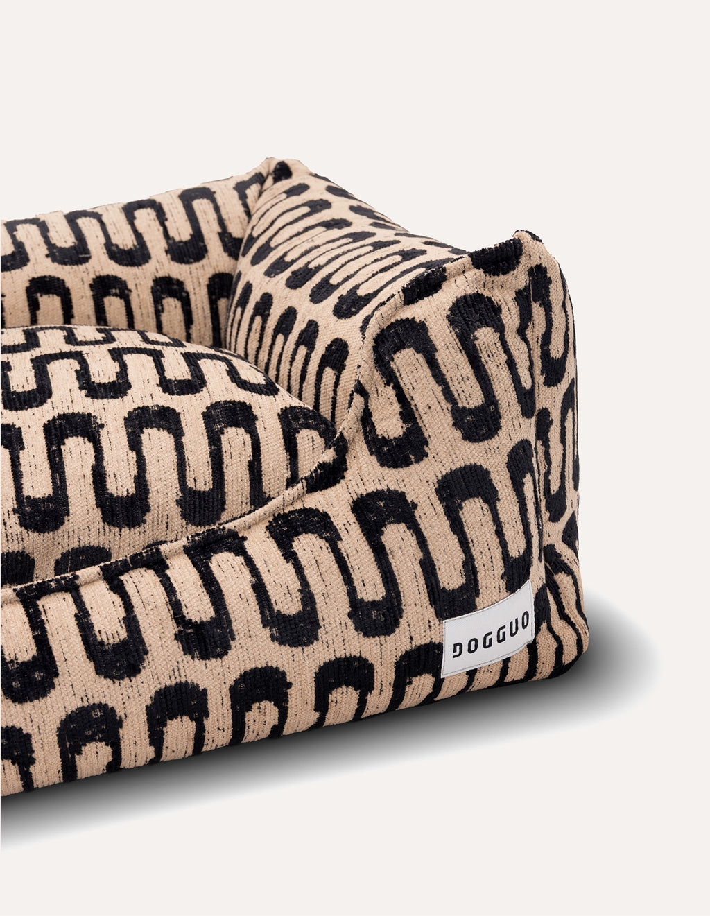 Retro wave sofa dog bed