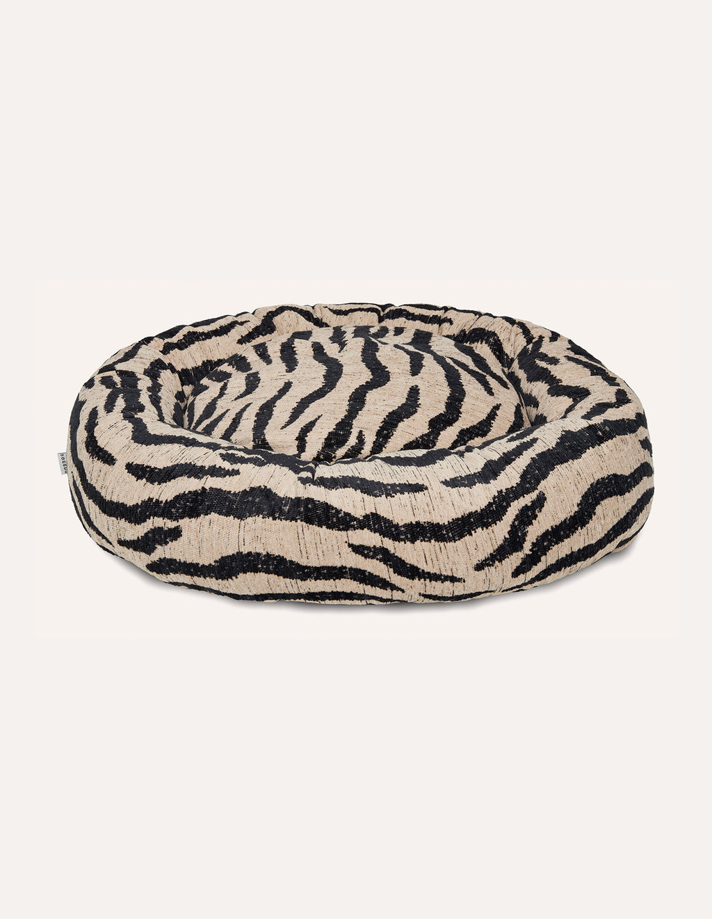 Zebra ronde hondenmand