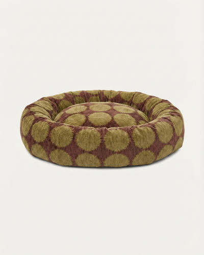 Dot round dog bed