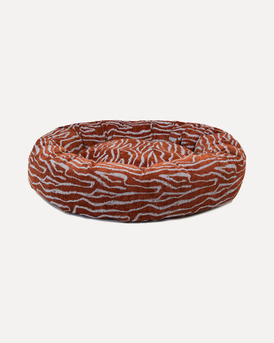Ethnic round dog bed second image