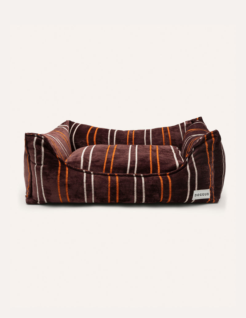Heritage stripe sofa dog bed