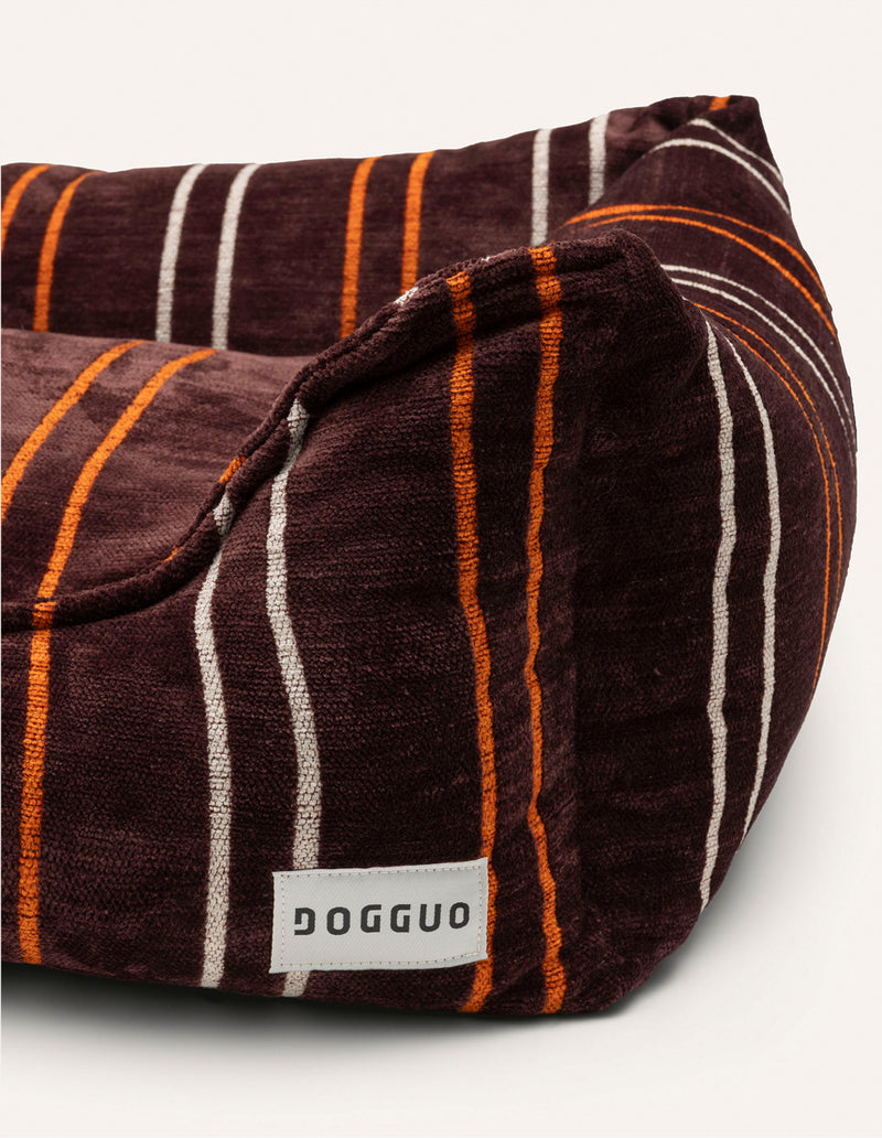 Heritage stripe sofa dog bed
