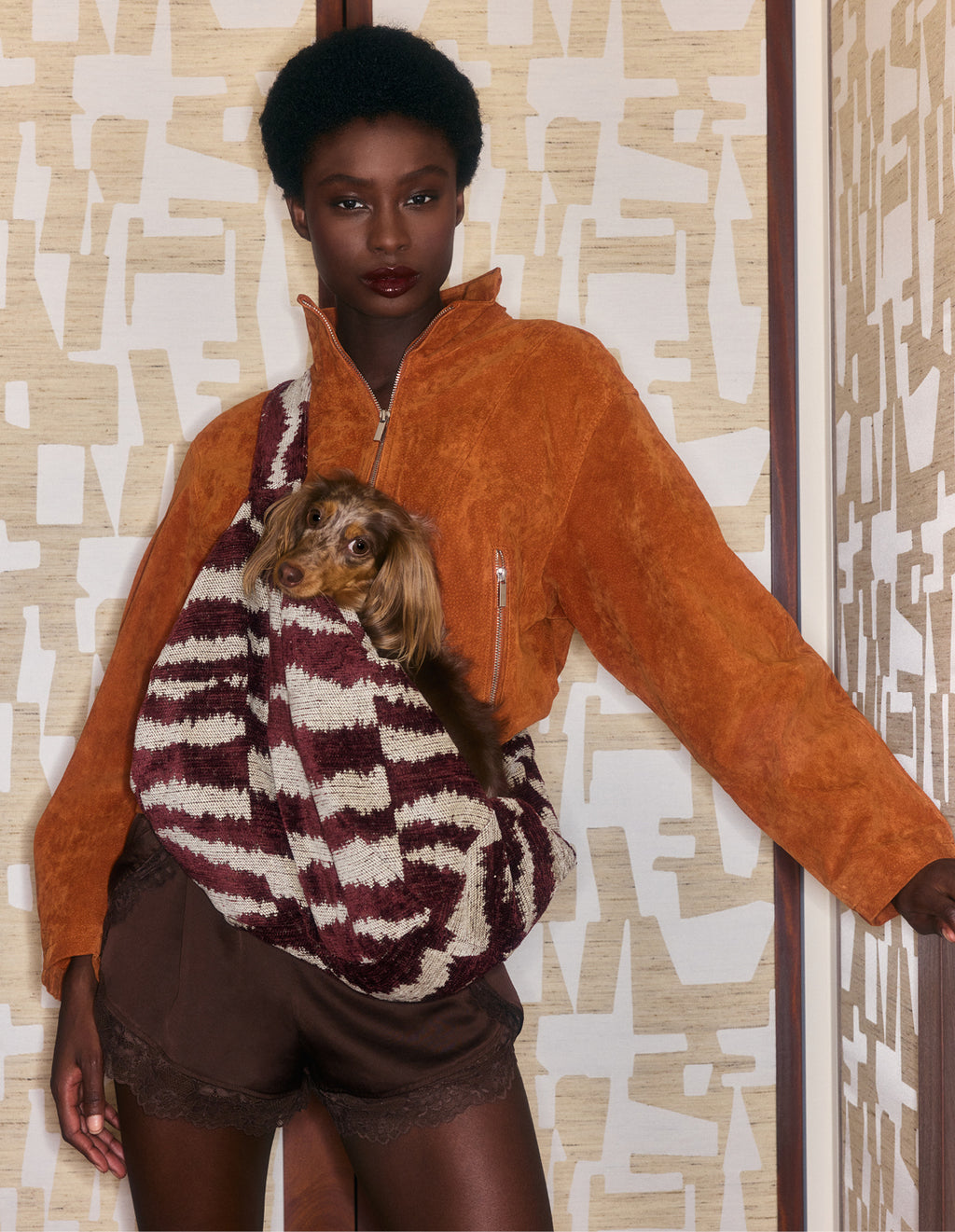 Ikat Zigzag carrier bag