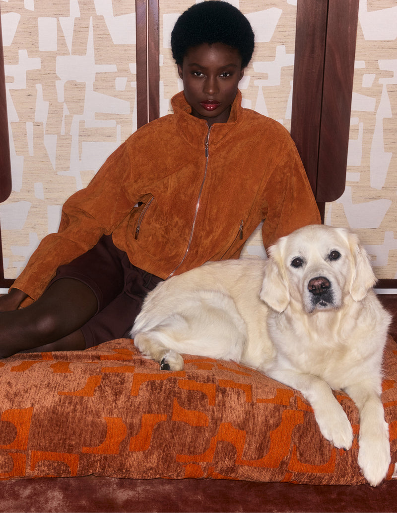 Organic tiles dog bed