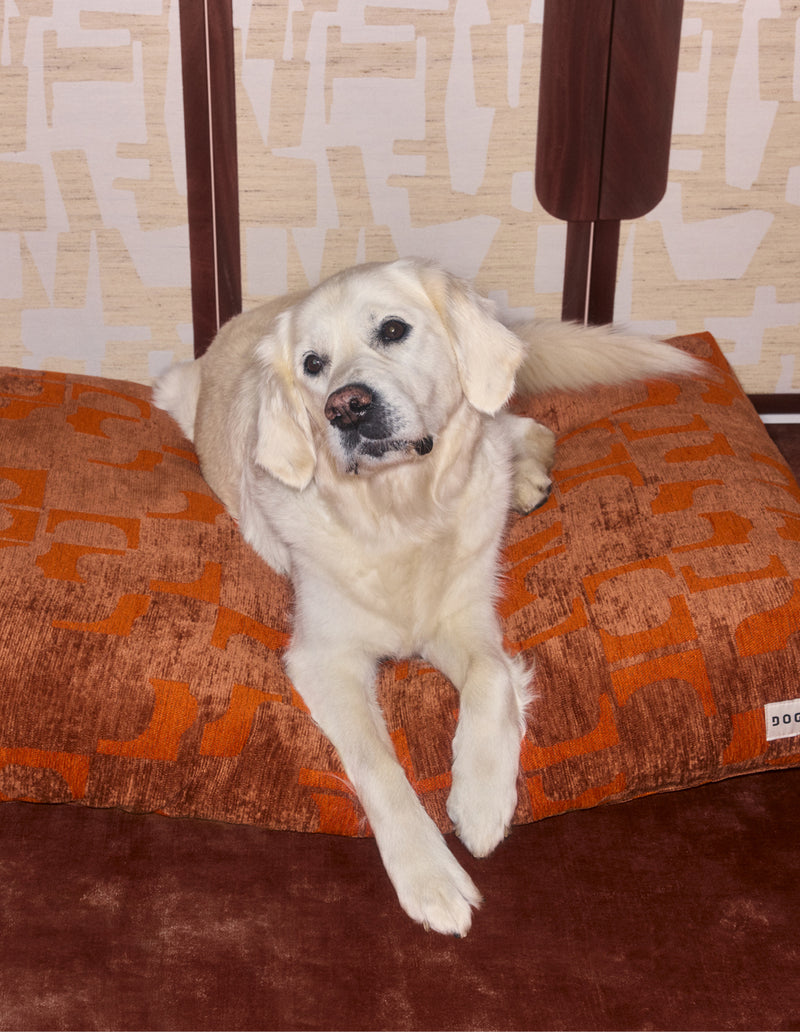 Organic tiles dog bed