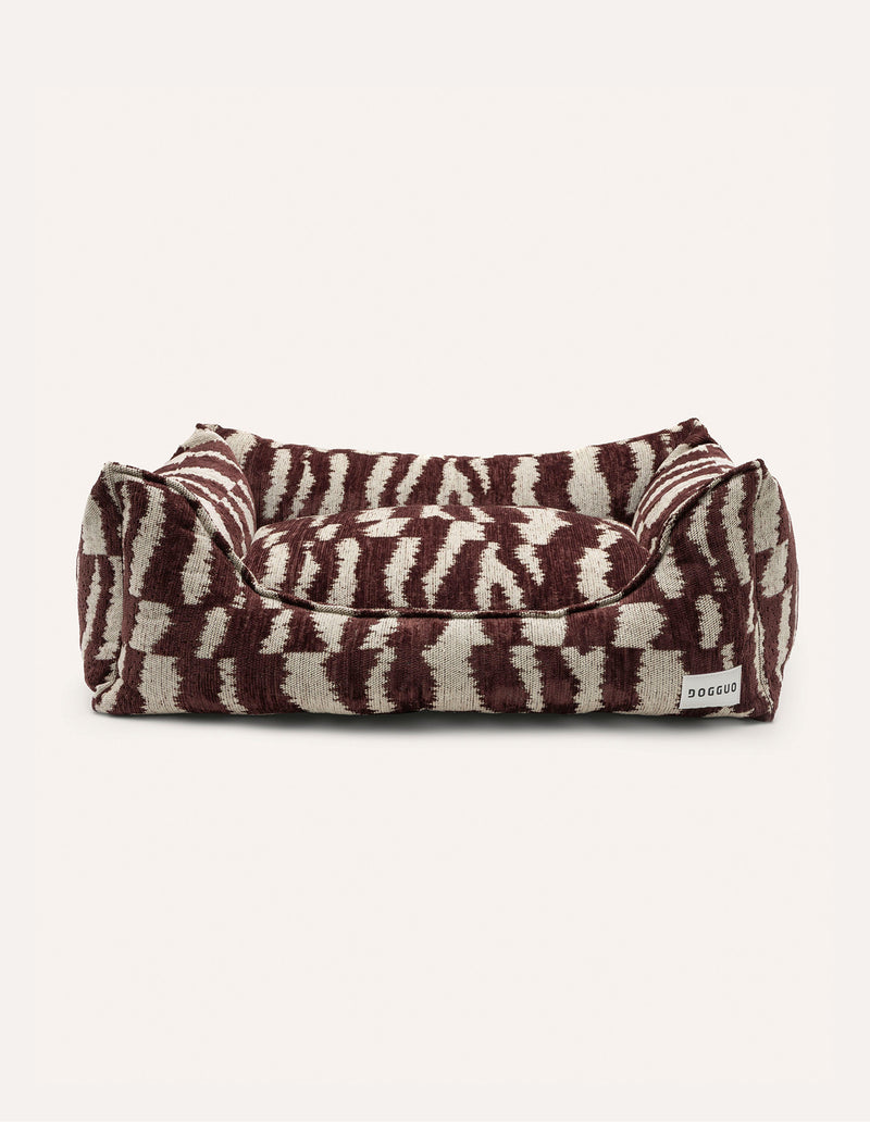 Ikat zigzag sofa dog bed