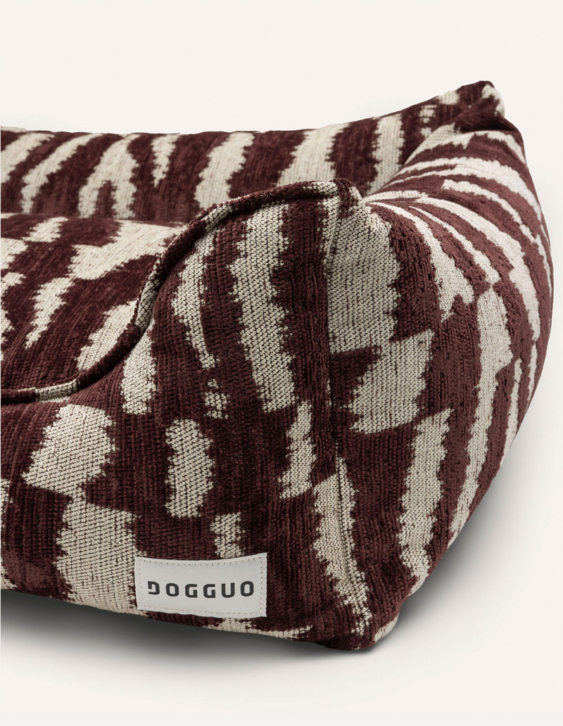 Ikat zigzag sofa dog bed