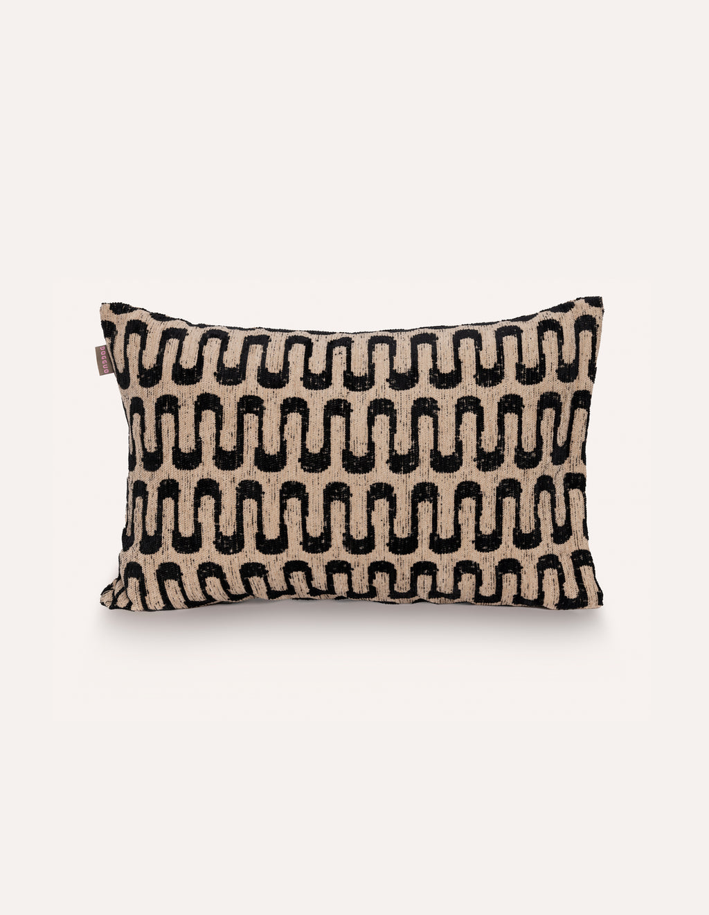 RETRO WAVE INTERIEUR KUSSEN - BEIGE/ZWART