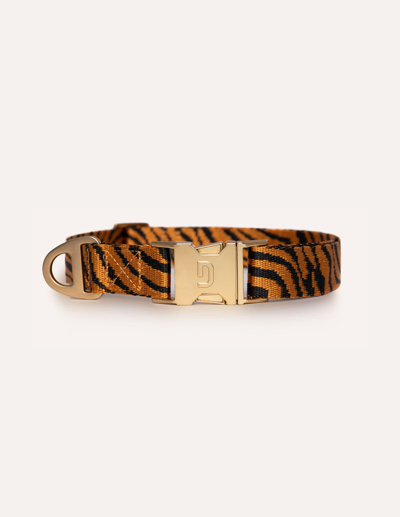 ZEBRA HALSBAND - ROEST/ZWART