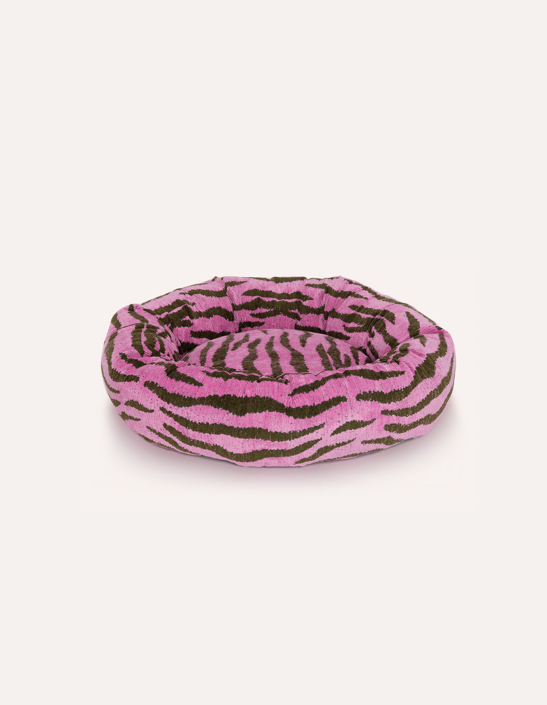 ZEBRA RONDE MAND - ROZE/GROEN