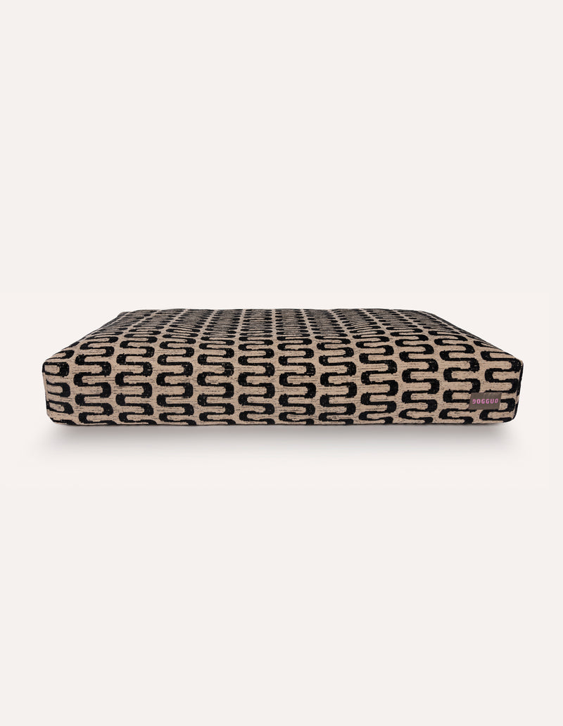 RETRO WAVE BED - BEIGE/ZWART