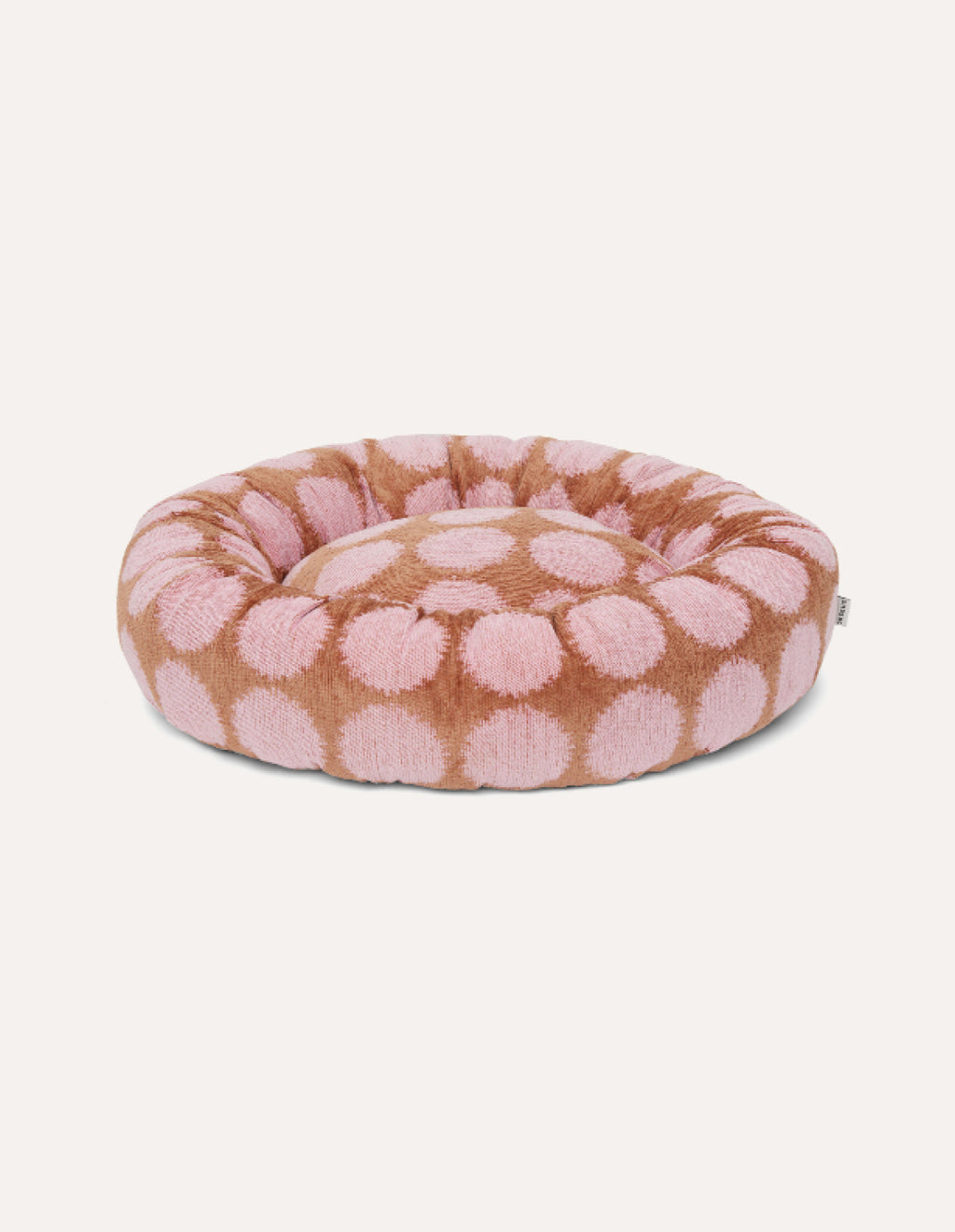 Dot round dog bed