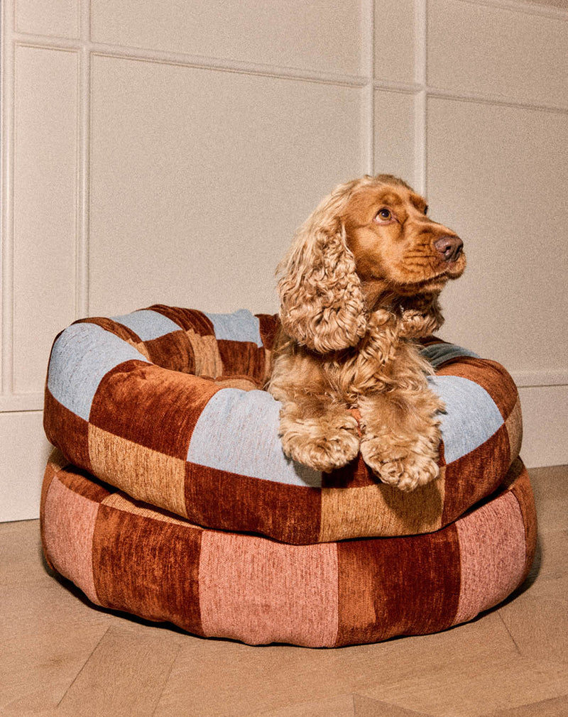 Block round dog bed