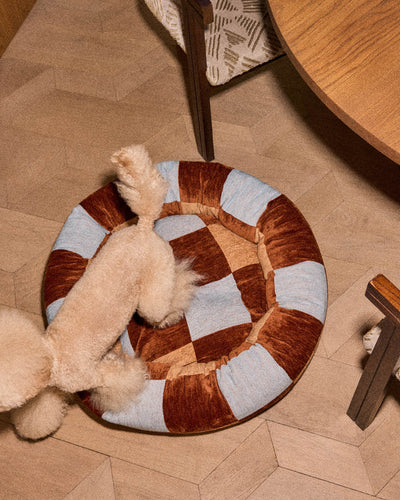 Block round dog bed