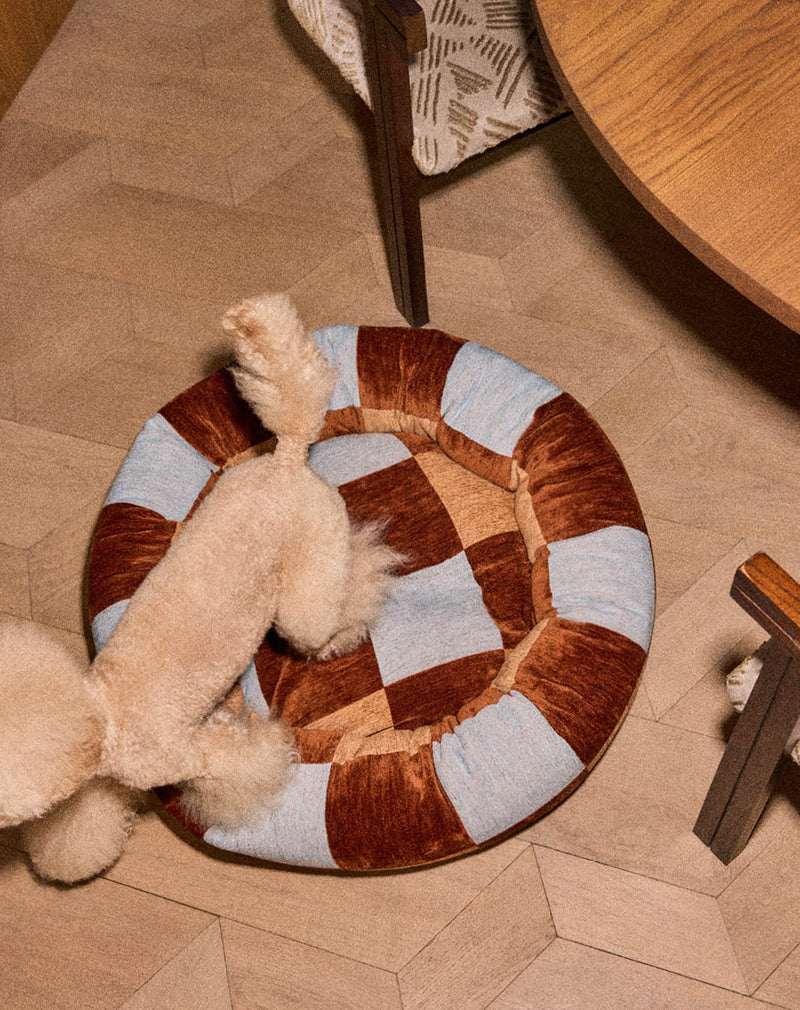 Block round dog bed