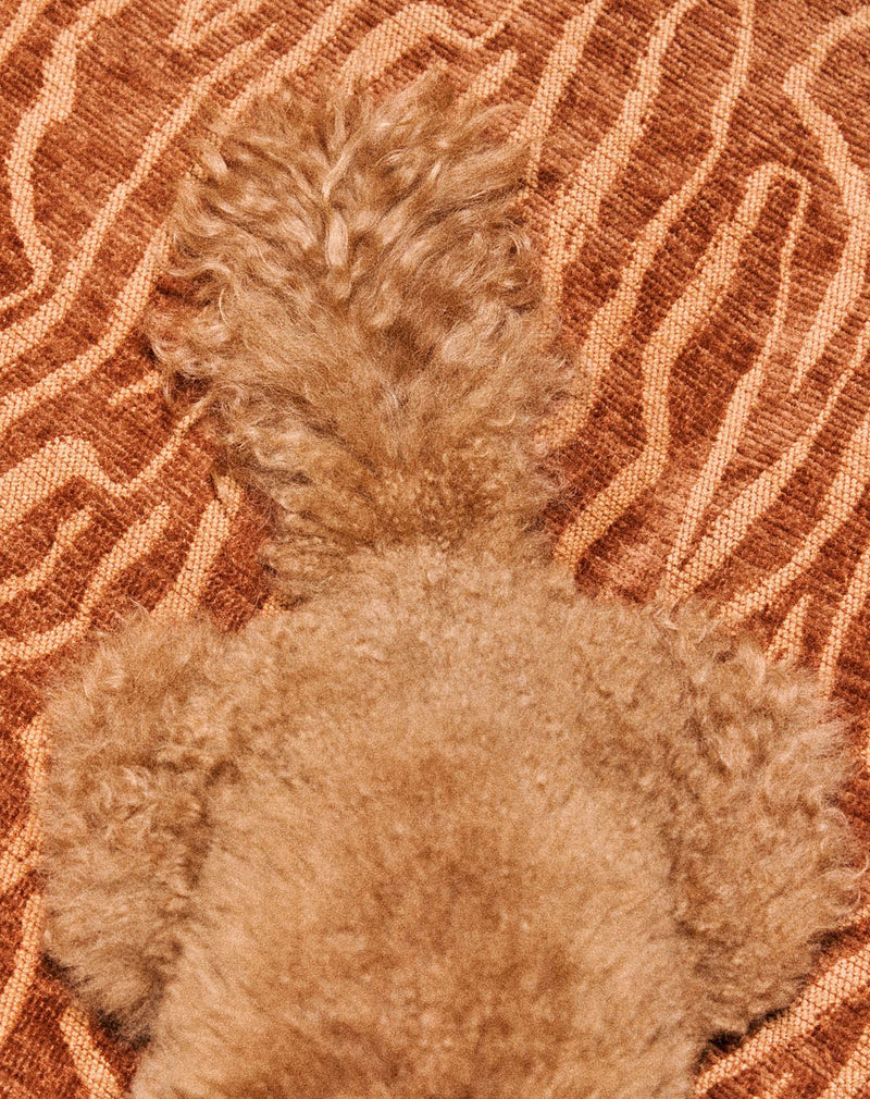 Ethnic round dog bed