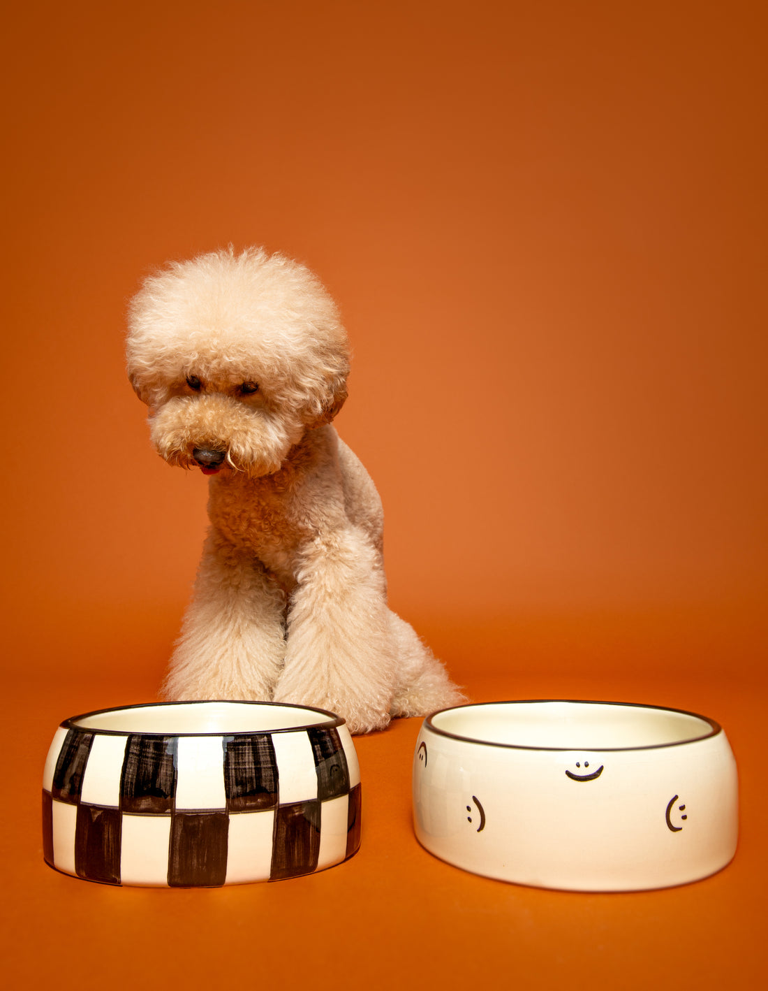 SMILEY BOWL - BEIGE/BLACK