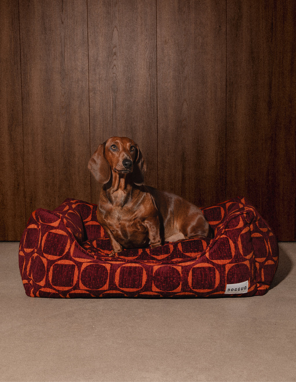 Retro sofa dog bed