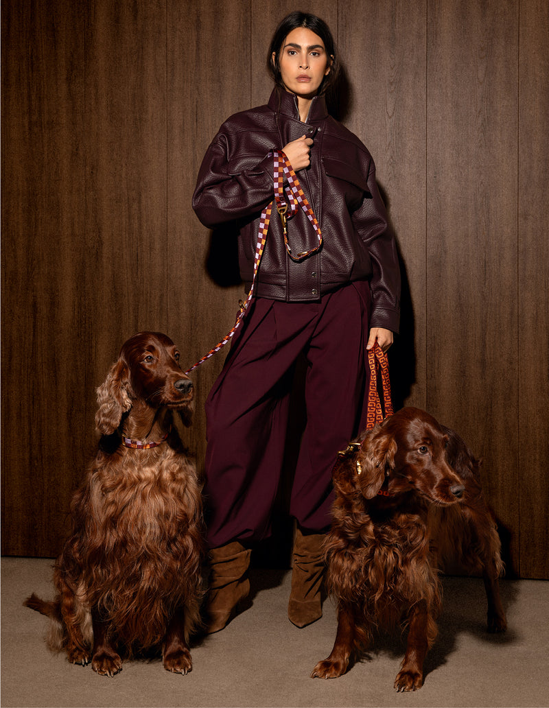 Vichy hondenriem - PRE ORDER - Verzending rond 23 december