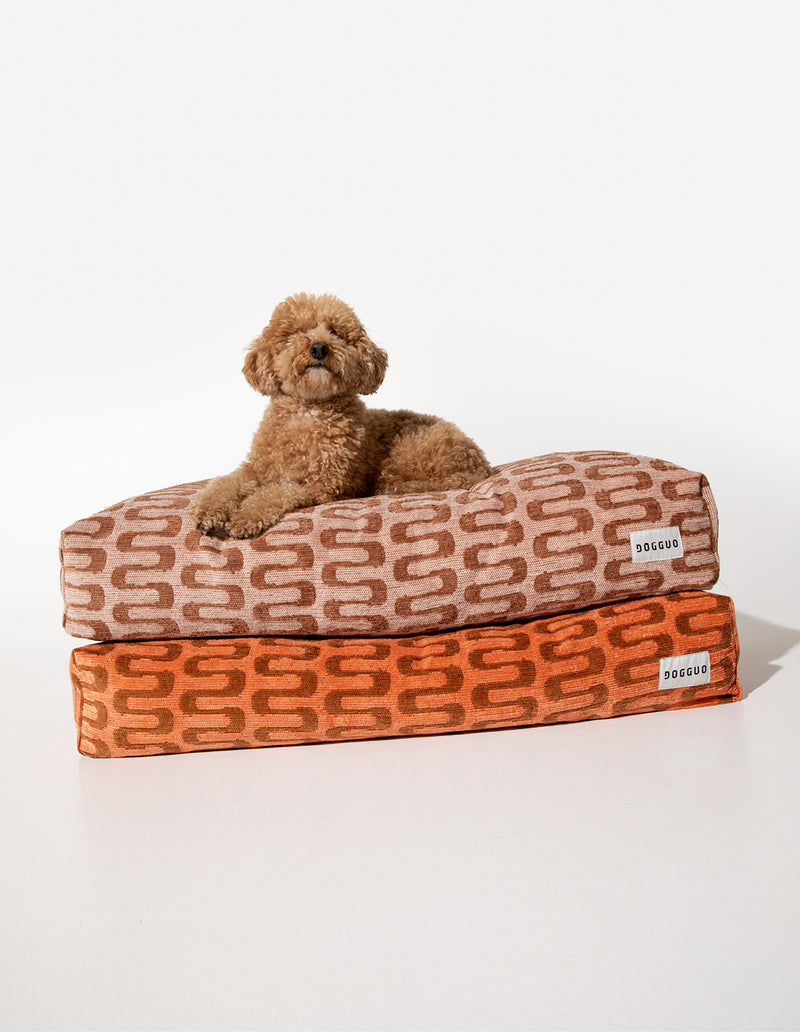 Retro wave dog bed