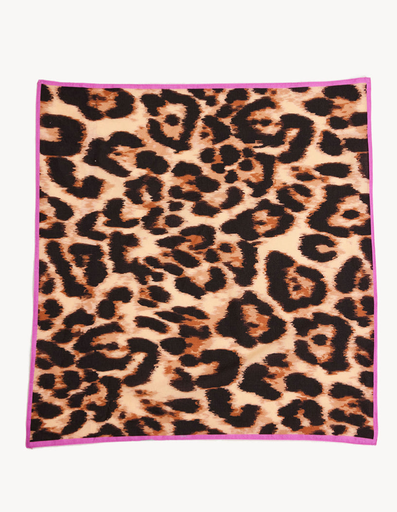 LEOPARD BANDANA - LEO / ROZE