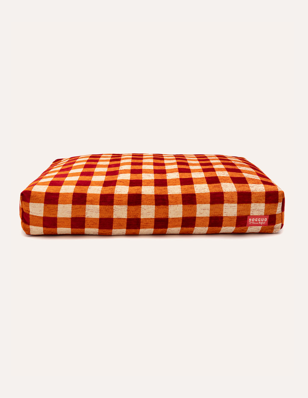 Vichy check dog bed