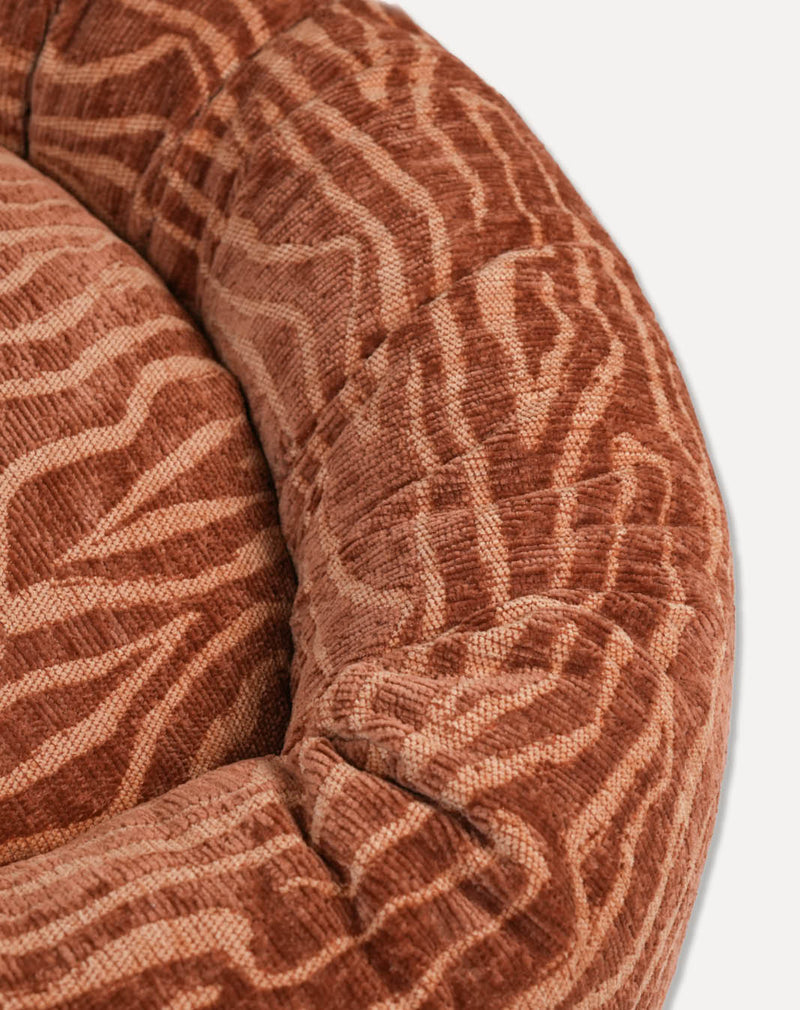 Ethnic round dog bed