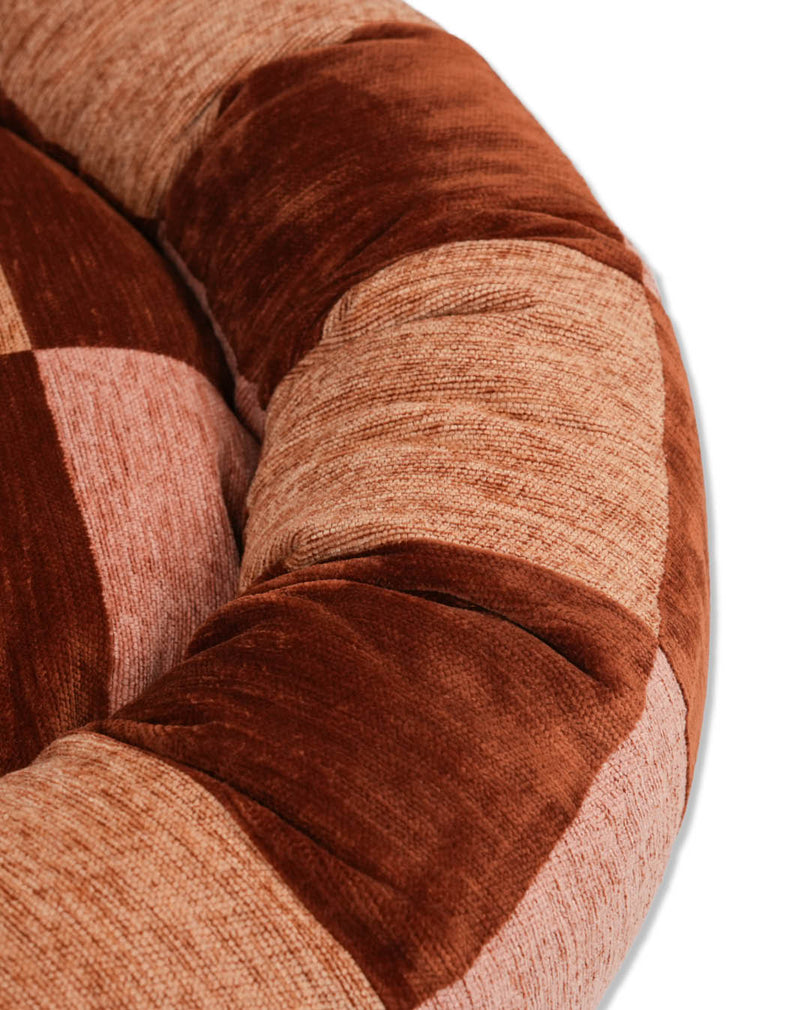 Block round dog bed