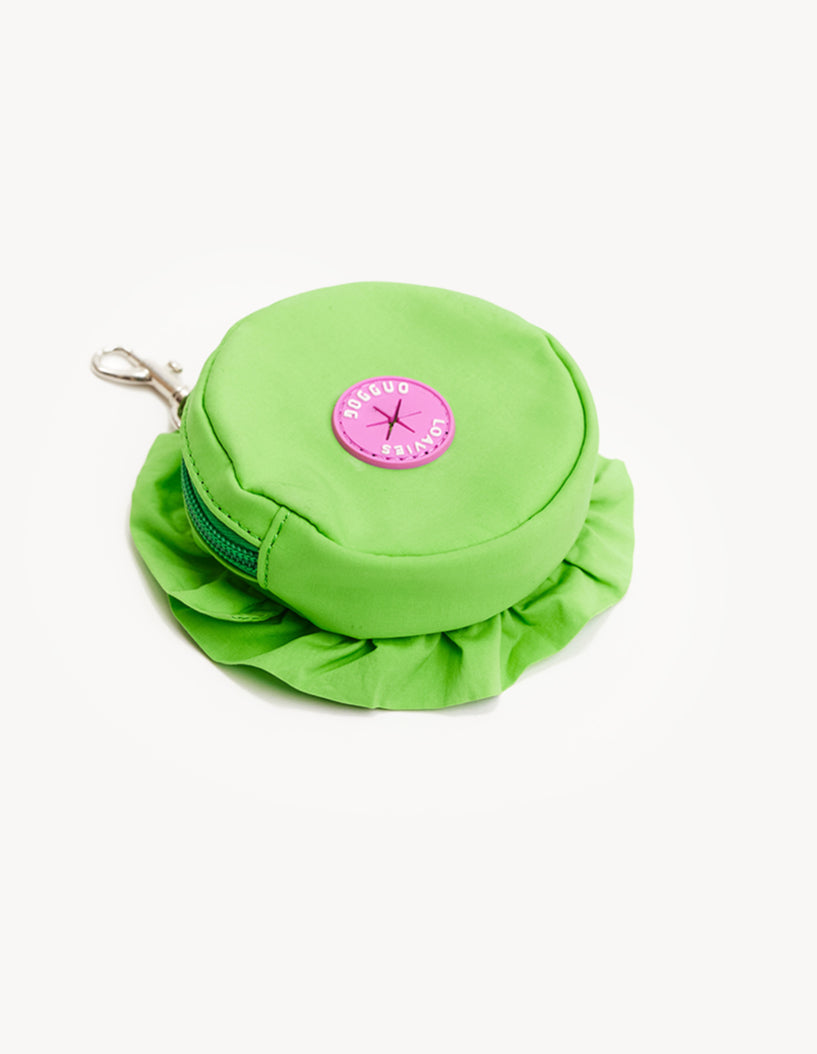 POOPBAG HOLDER - FLOWER - GREEN